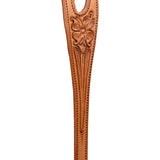 Coolhorse Leather Floral Tooled Slot Ear Headstall with Copper Sinclair Buckle