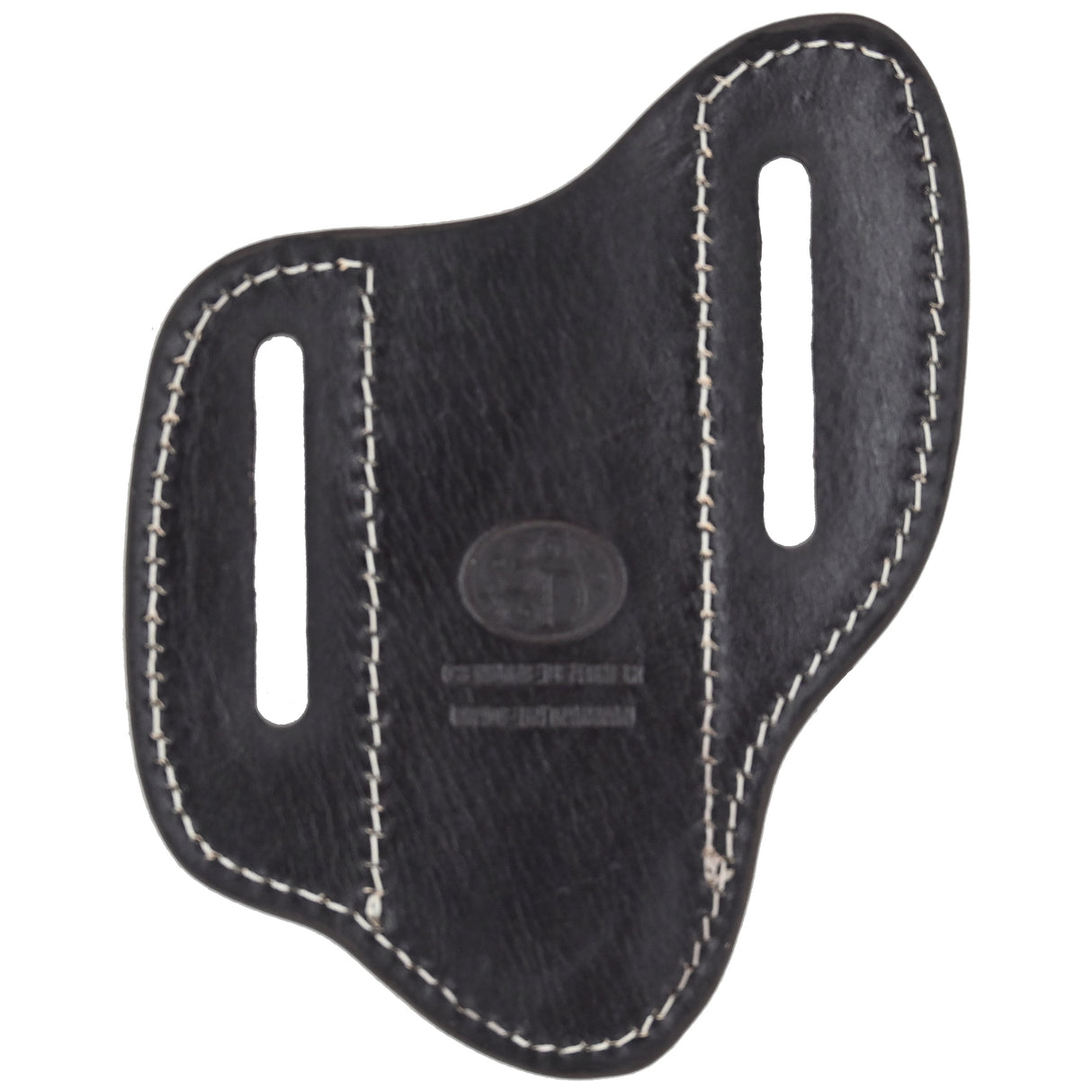 3D Leather Pancake Knife Sheath with Floral Tooling