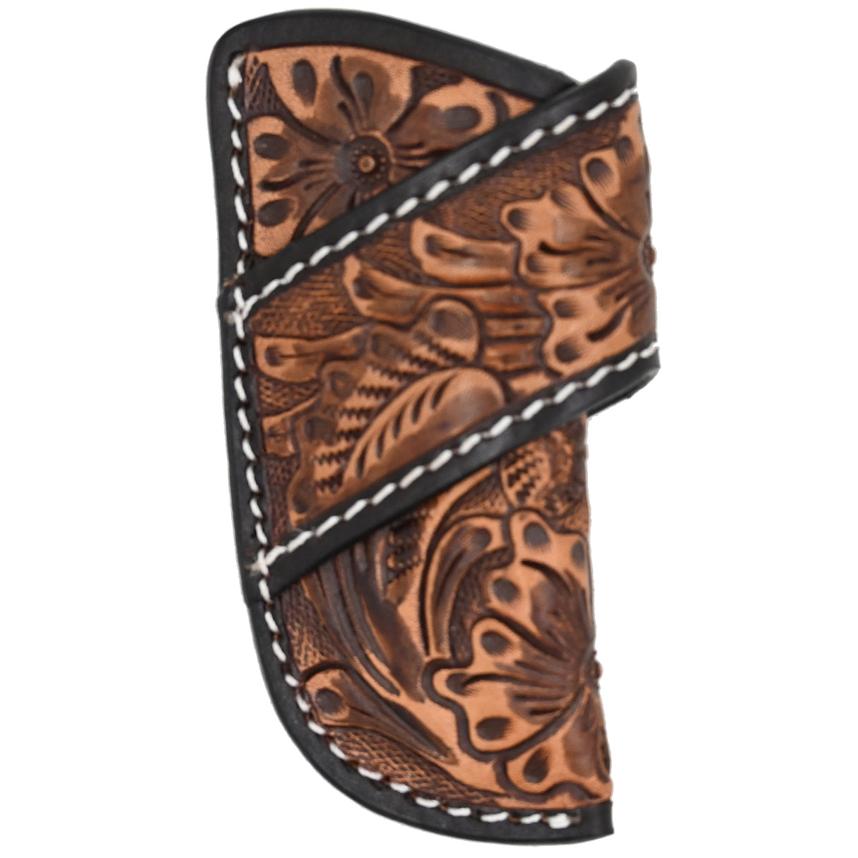 3D Leather Floral Tooled Knife Sheath