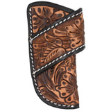 3D Leather Floral Tooled Knife Sheath
