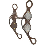 Dale Myers 8.5" Twisted Solid Port Gag Bit with Square Conchos