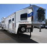 2019 Bloomer 5 Horse Trailer with 16'8" Living Quarter Brand New 7K Onan Generator