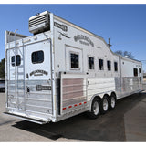 2019 Bloomer 5 Horse Trailer with 16'8" Living Quarter Brand New 7K Onan Generator