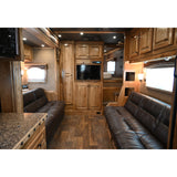 2019 Bloomer 5 Horse Trailer with 16'8" Living Quarter Brand New 7K Onan Generator