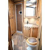 2019 Bloomer 5 Horse Trailer with 16'8" Living Quarter Brand New 7K Onan Generator