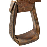 Used 15.5" Coats Trophy Team Roping Saddle