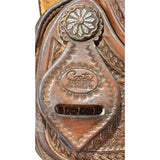Used 15.5" Coats Trophy Team Roping Saddle