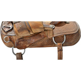 Used 15.5" Coats Trophy Team Roping Saddle