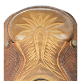 Used 15.5" Coats Trophy Team Roping Saddle