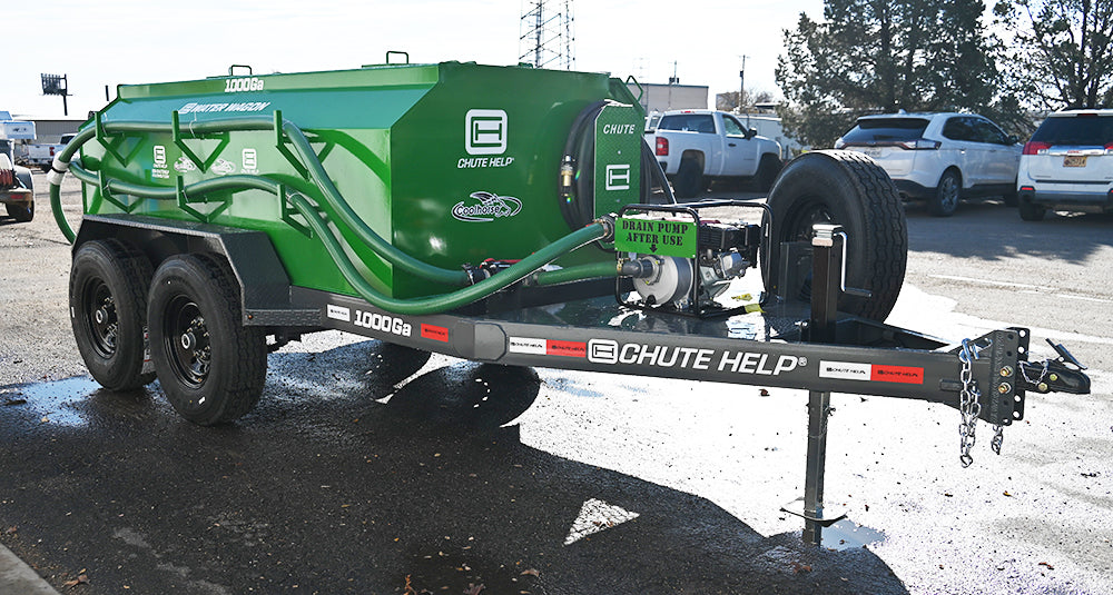 ARRIVING SOON! 2025 Chute Help 1000 Gallon Metal Water Wagon