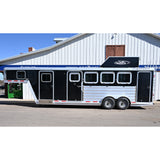 2020 Featherlite 4 Horse Gooseneck Trainer's Tack Horse Trailer