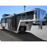 2020 Featherlite 4 Horse Gooseneck Trainer's Tack Horse Trailer