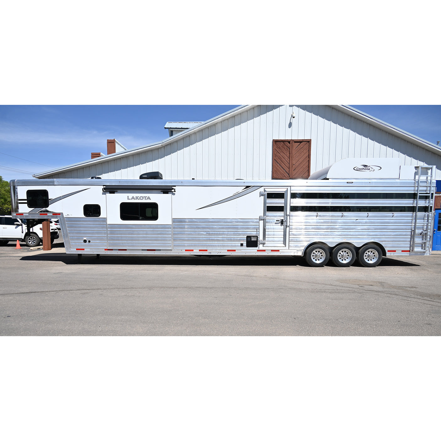 2026 Lakota Charger Stock Combo Trailer 13' LQ, 18' Stock, Slide Out, Super Side Tack