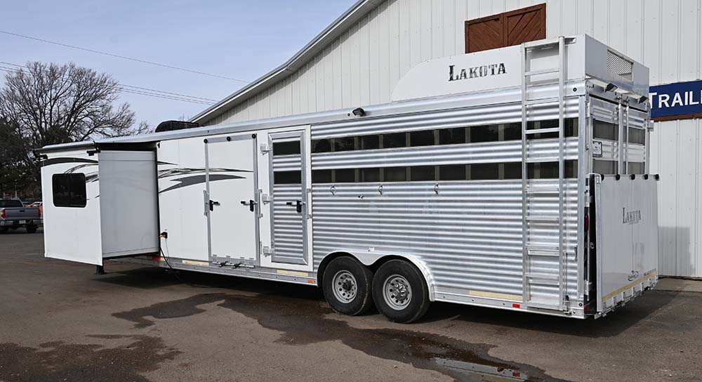 2017 Lakota Livestock Edition with Slide Out, Mid Tack, and Hayrack LE81611