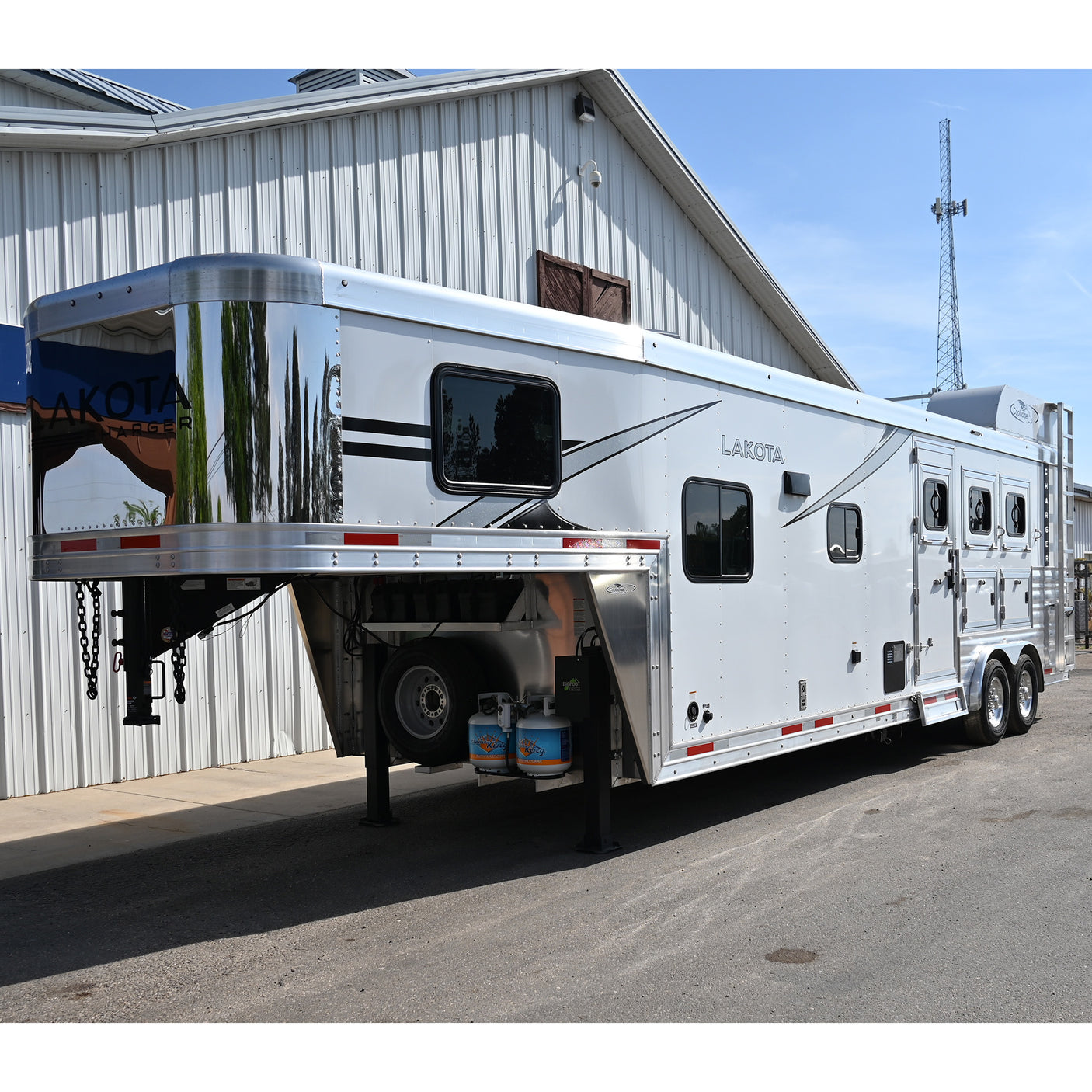 2026 Lakota Charger 3 Horse 11' LQ Non Slide, 8' Wide Horse Trailer