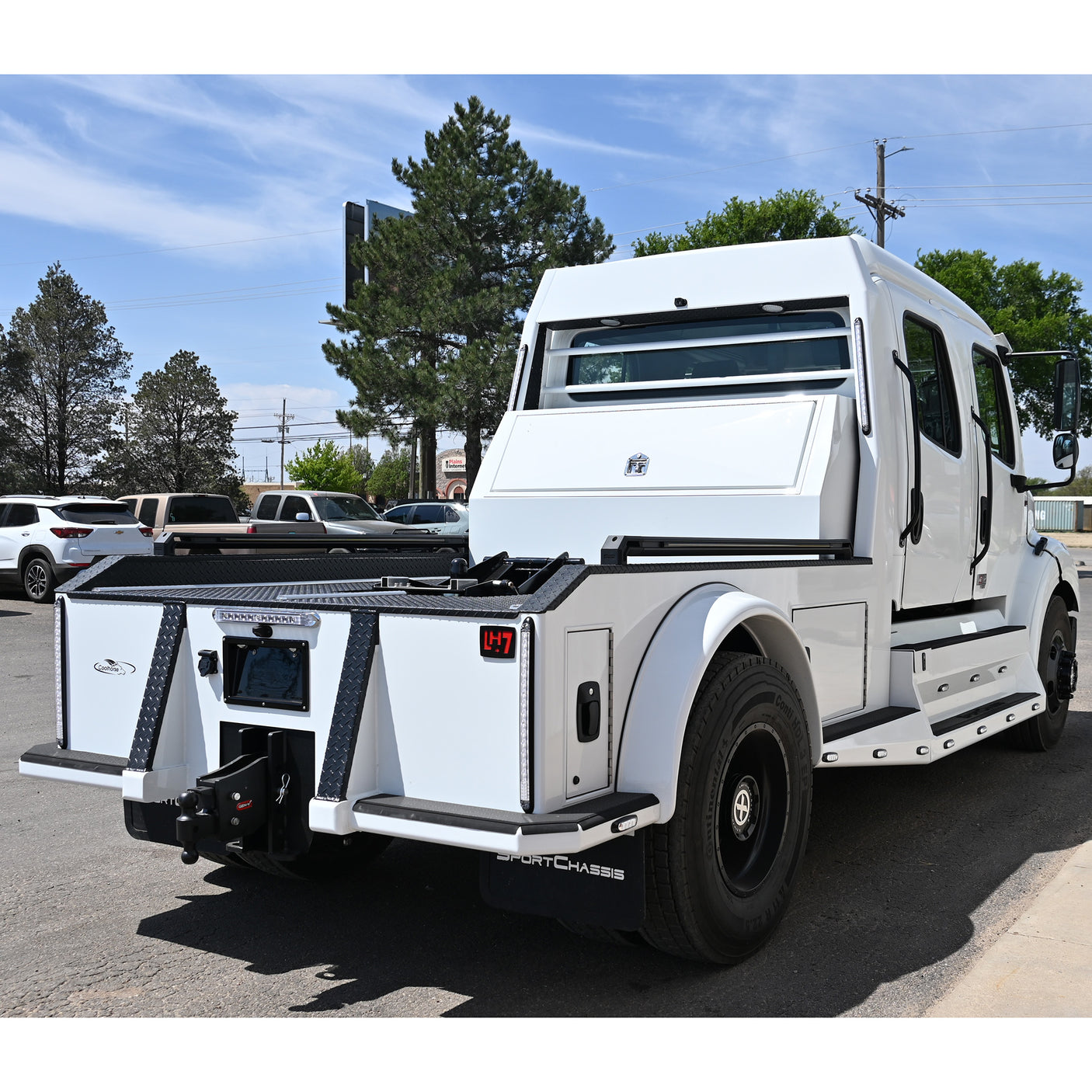 2026 Sportchassis LH7 Freightliner M2 Plus Luxury Crew Cab Hauler Truck