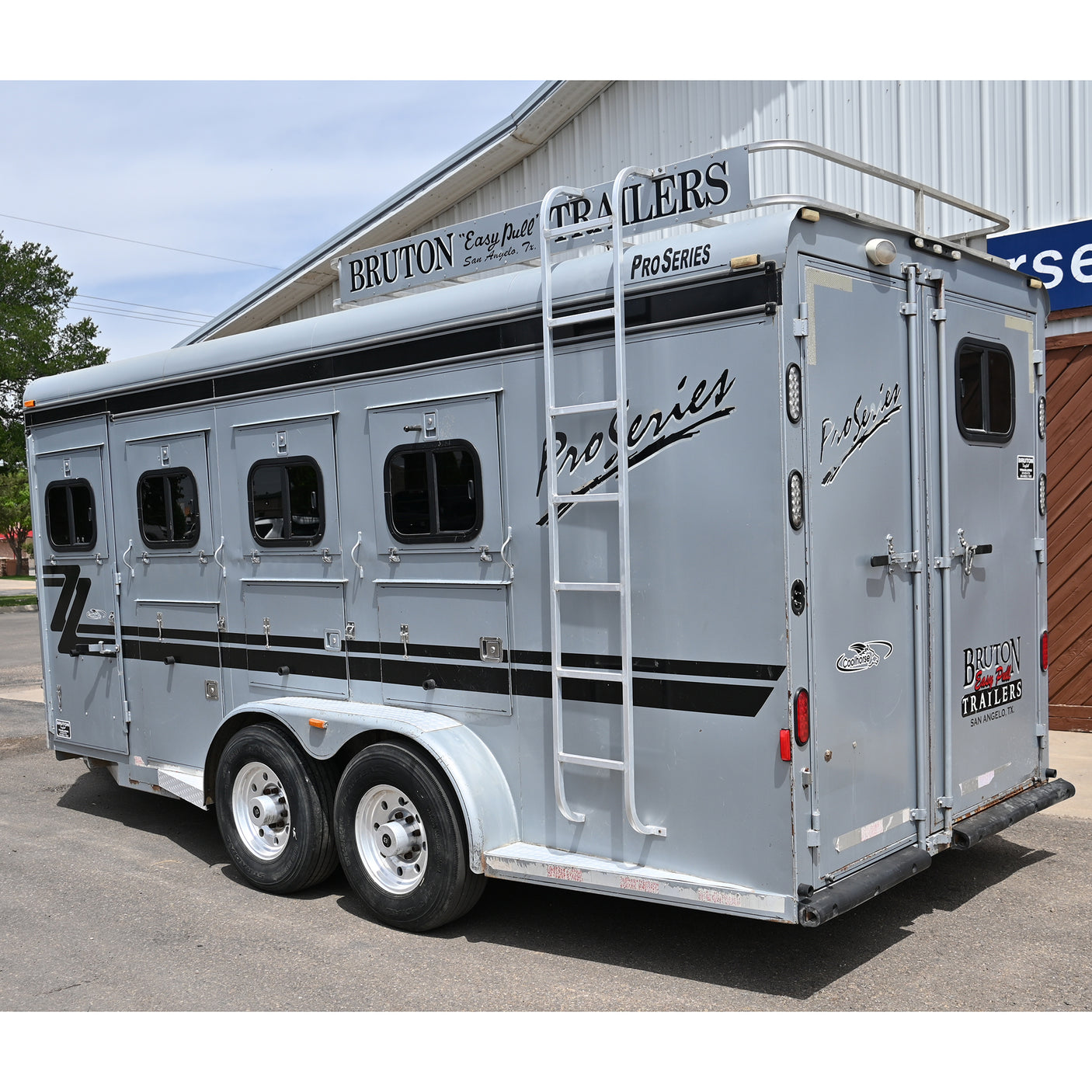 2013 Bruton 4 Horse Bumper Pull Horse Trailer