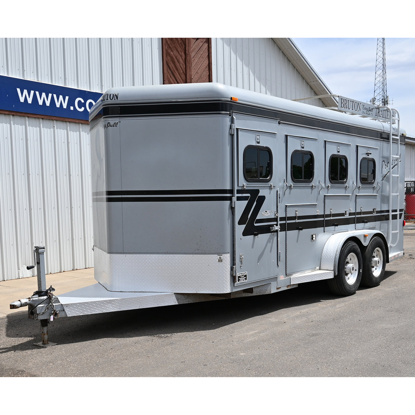 2013 Bruton 4 Horse Bumper Pull Horse Trailer