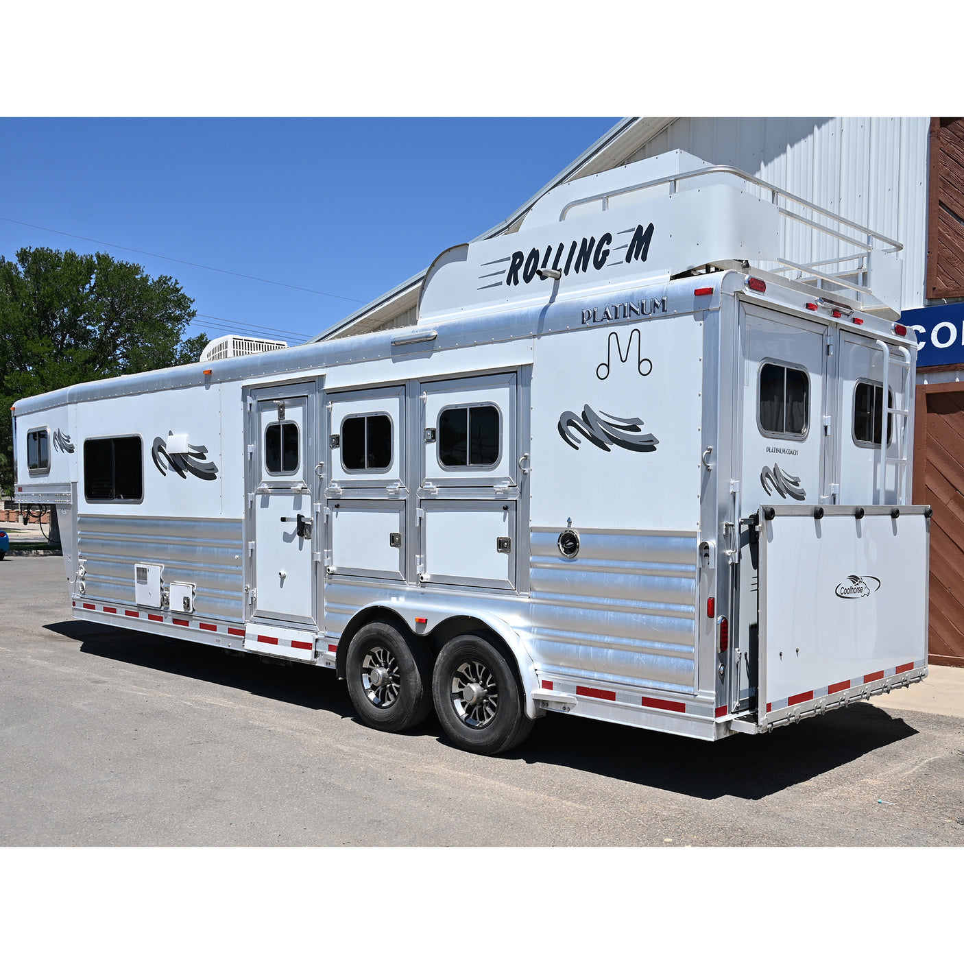 2020 Platinum 3 Horse Trailer with 10'8" Outback Customs Living Quarter