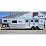 2020 Platinum 3 Horse Trailer with 10'8" Outback Customs Living Quarter