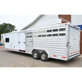 2013 Exiss Stock Combo 11' LQ, Midtack Horse Trailer