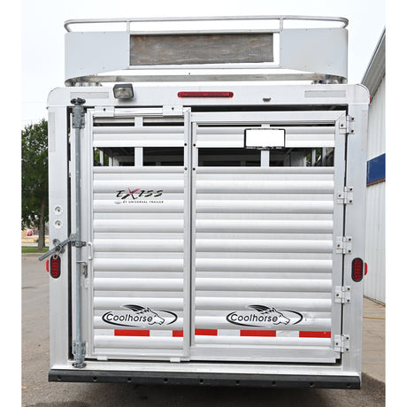 2015 Exiss Stock Combo 8' Living Quarter Horse Trailer