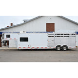 2015 Exiss Stock Combo 8' Living Quarter Horse Trailer