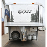 2015 Exiss Stock Combo 8' Living Quarter Horse Trailer