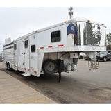 2015 Exiss Stock Combo 8' Living Quarter Horse Trailer