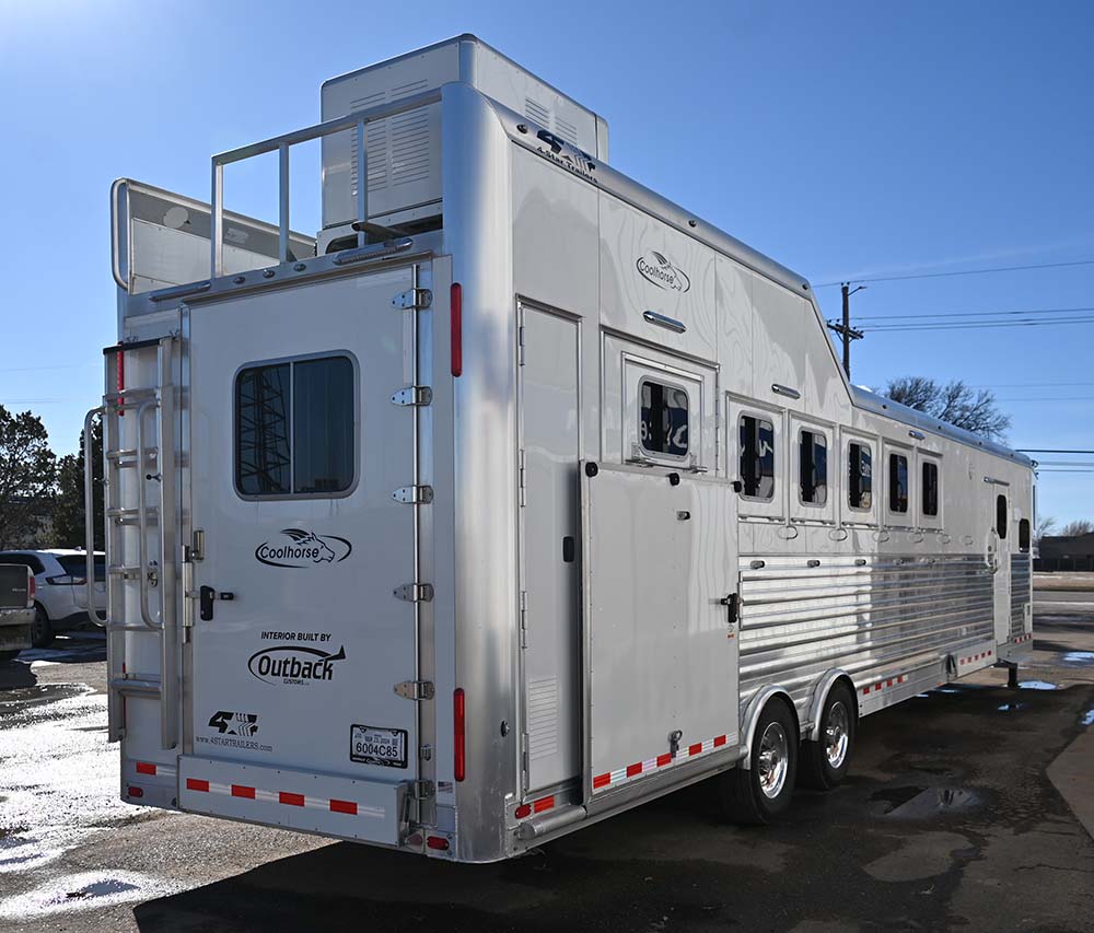 2024 4 Star 6 Horse 11' LQ Side Load, Integrated Pod, Outback Conversion