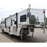 2018 Sundowner 4 Horse 11' Living Quarter, Slide Out, Horse Trailer