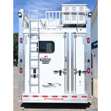 2026 Cimarron 3 Horse Trailer Side Load 15' Outlaw Living Quarter Air Ride