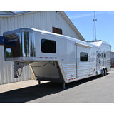 2026 Cimarron 3 Horse Trailer Side Load 15' Outlaw Living Quarter Air Ride