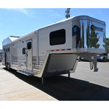 2026 Cimarron 3 Horse Trailer Side Load 15' Outlaw Living Quarter Air Ride