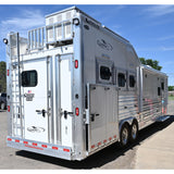 2026 Cimarron 3 Horse Trailer Side Load 15' Outlaw Living Quarter Air Ride