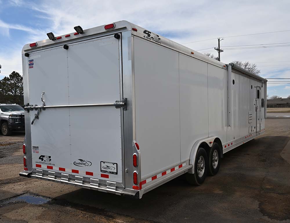 2015 4 Star 15' LQ, 17' Garage Toyhauler, Outlaw Conversion Trailer