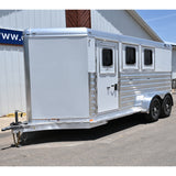 2027 4 Star 3 Horse Bumper Pull Trailer 6'x10" x 15'