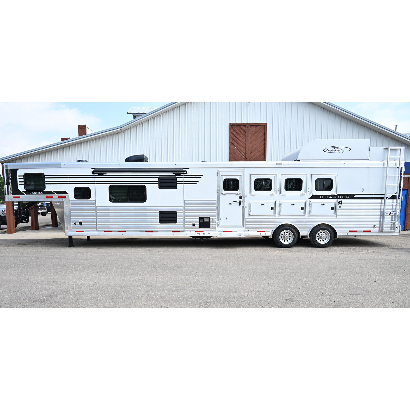 2027 Lakota Charger 4 Horse Trailer with 16' LQ, Side Load, Spread Axles, Super Rear Tack