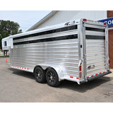 2027 4 Star 4 Horse Stock Combo Trailer 6'10" Wide x 20' Long