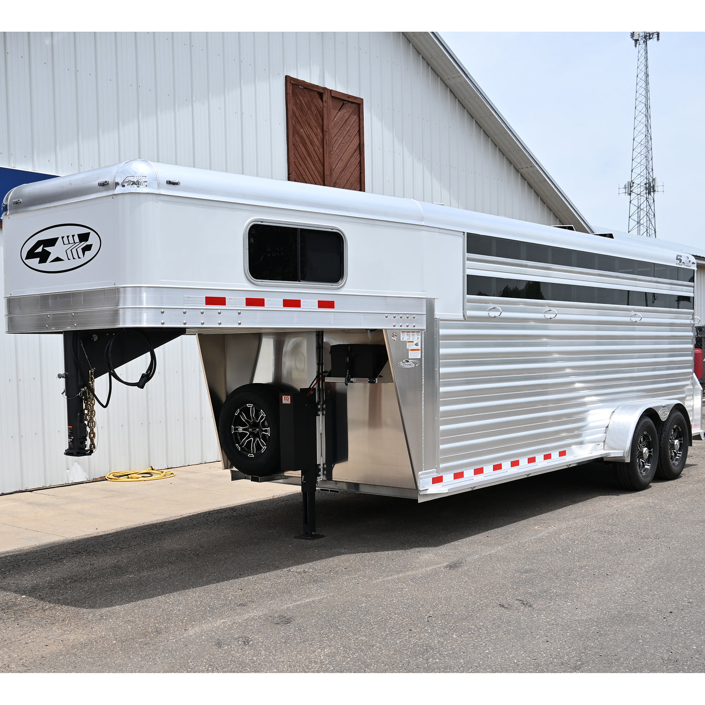 2027 4 Star 4 Horse Stock Combo Trailer 6'10" Wide x 20' Long
