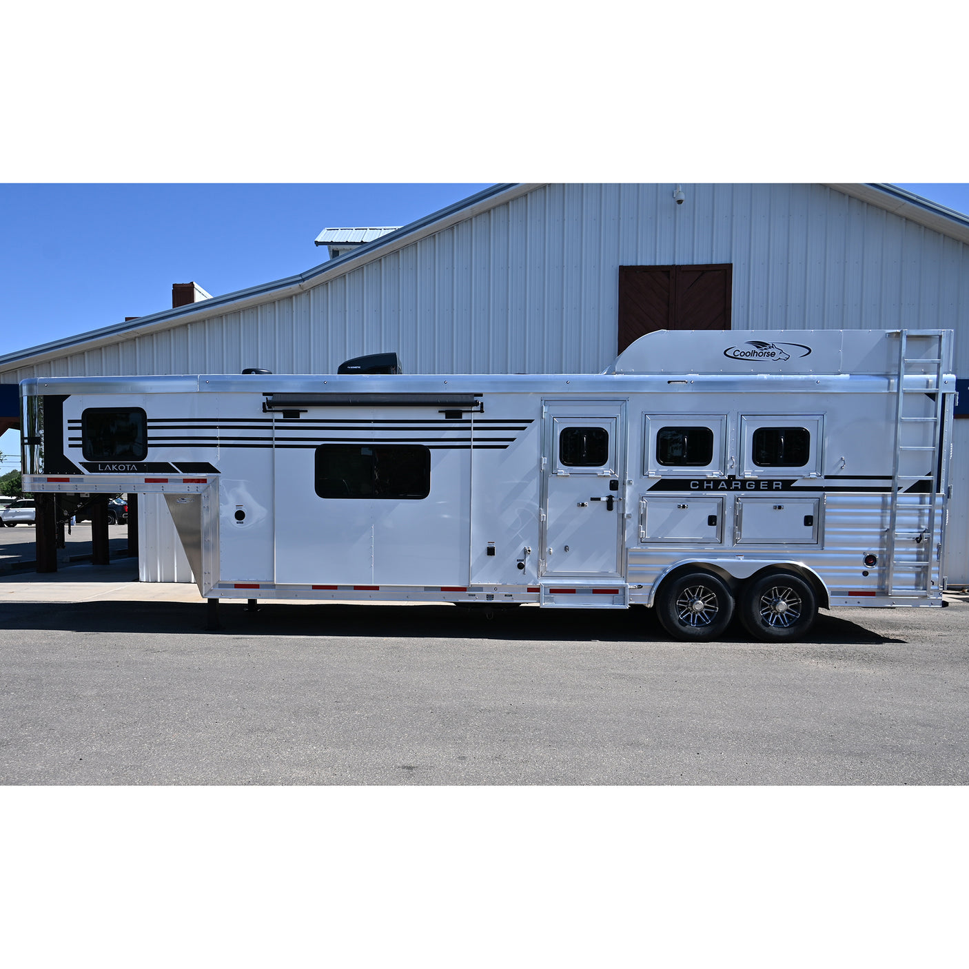 2027 Lakota Charger 3 Horse 11' Rear Kitchen Slide Out Model CH8311RK