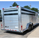 2027 4 Star 5 Horse Stock Combo 7'6" Wide x 23' Long Horse Trailer