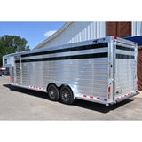 2027 4 Star 5 Horse Stock Combo Horse Trailer