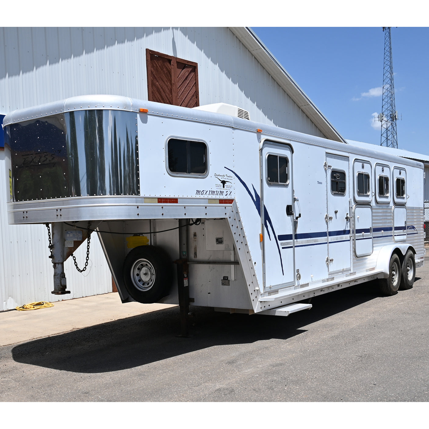 2001 Exiss 4 Horse Trailer with 6' Dressing Room