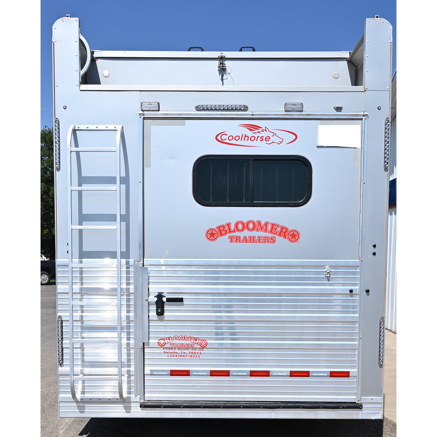 2024 Bloomer 4 Horse Gooseneck Trailer with Trainer's Tack & Integrated Hay Pod