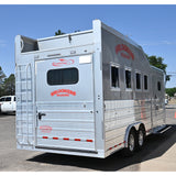2024 Bloomer 4 Horse Gooseneck Trailer with Trainer's Tack & Integrated Hay Pod