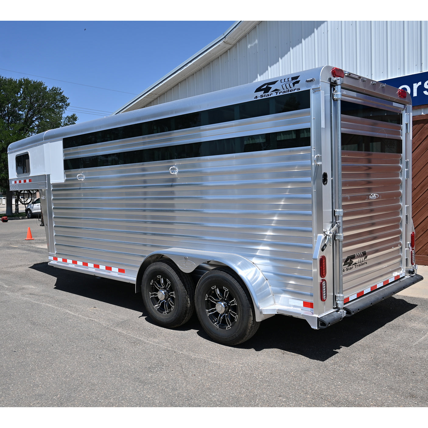 2027 4 Star 3 Horse Stock Combo Horse Trailer
