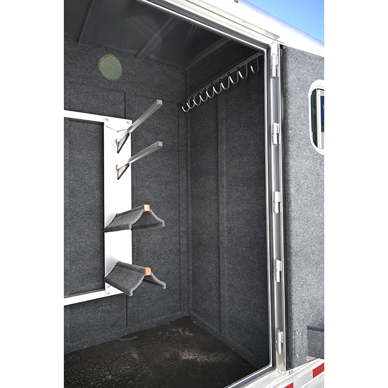 2025 Platinum Coach 4 Horse Gooseneck, Trainer's Tack Model Horse Trailer