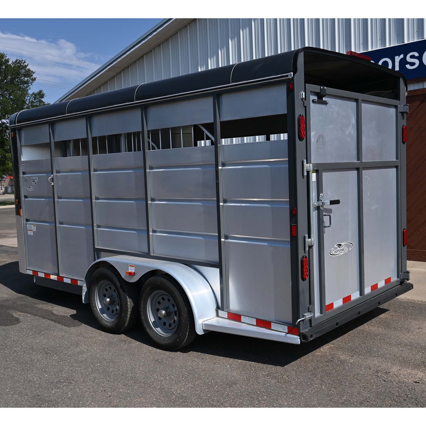 2024 Maverick 3 Horse Trailer Bumper Pull Stock Combo Trailer
