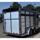 2024 Maverick 3 Horse Trailer Bumper Pull Stock Combo Trailer